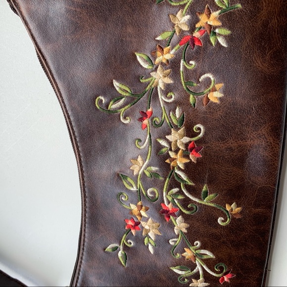 Vintage Aldo embroidered leather bag - Picture 2 of 5